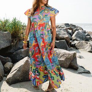 Briton Court Lime Light Maxi Jenny Dress